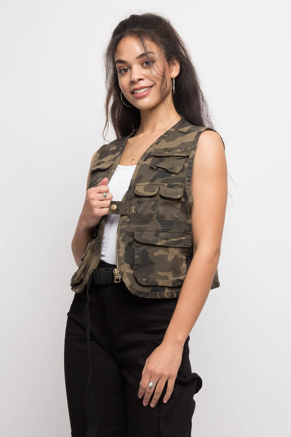 Utility Zipper Pocket Vest - Image 14