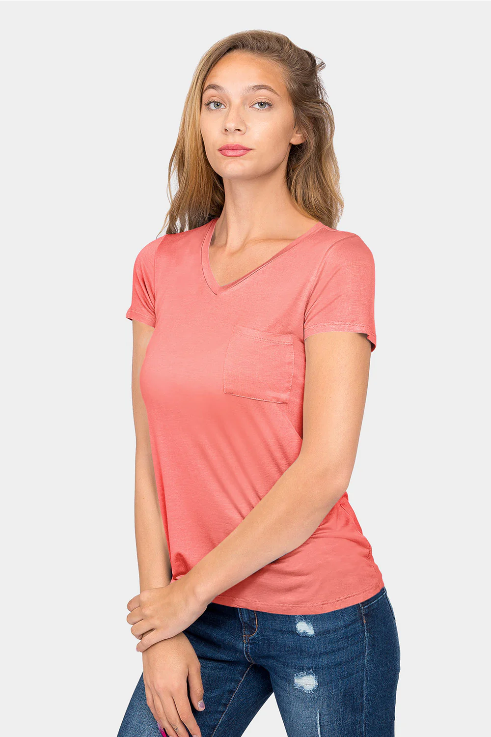 Essential V-Neck Jersey T-Shirt - Image 13