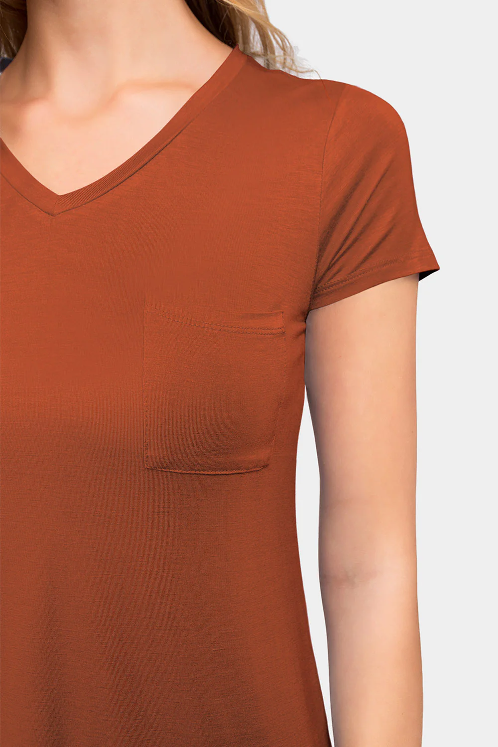Essential V-Neck Jersey T-Shirt - Image 36