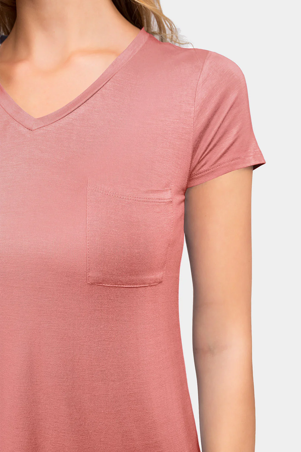 Essential V-Neck Jersey T-Shirt - Image 48
