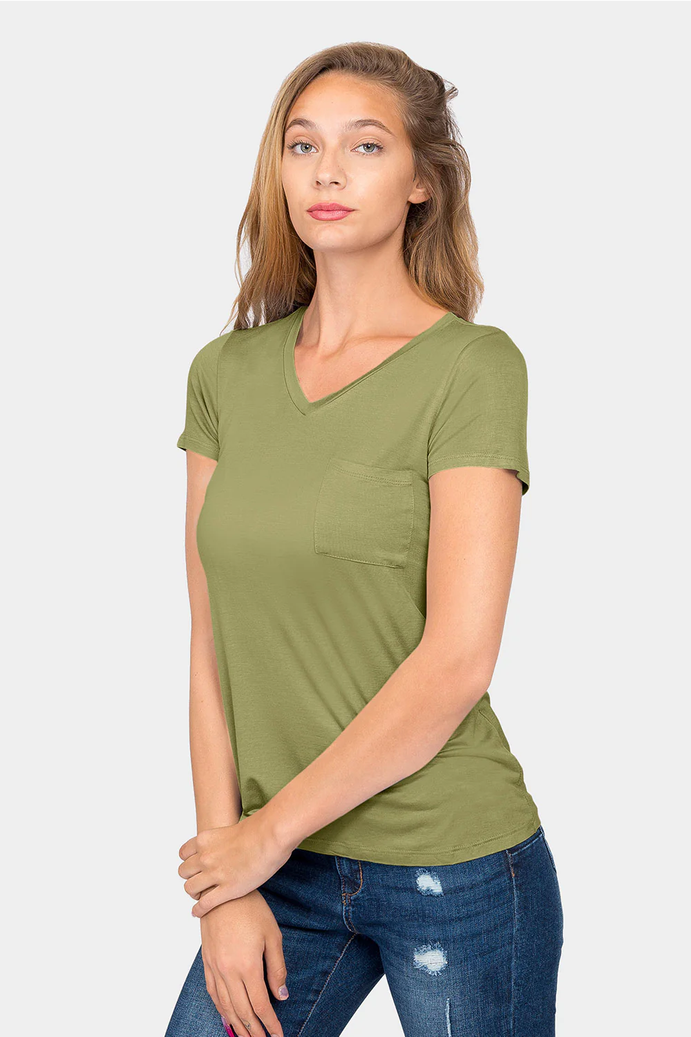 Essential V-Neck Jersey T-Shirt - Image 58
