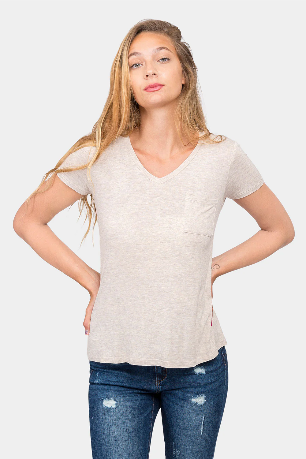 Essential V-Neck Jersey T-Shirt - Image 64