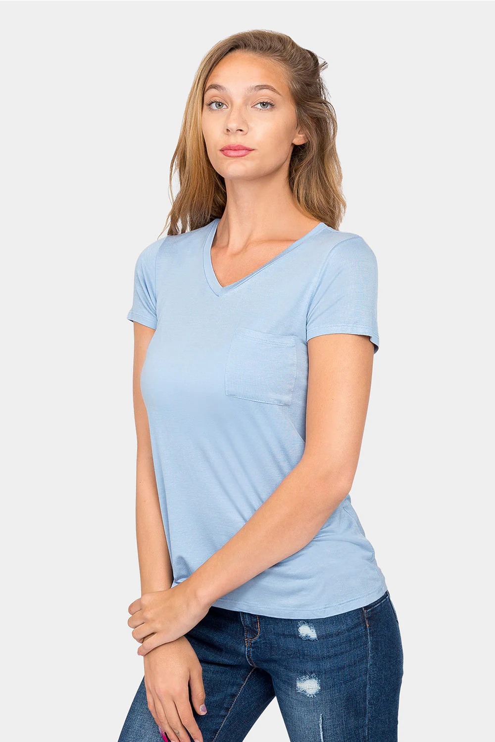 Essential V-Neck Jersey T-Shirt - Image 71