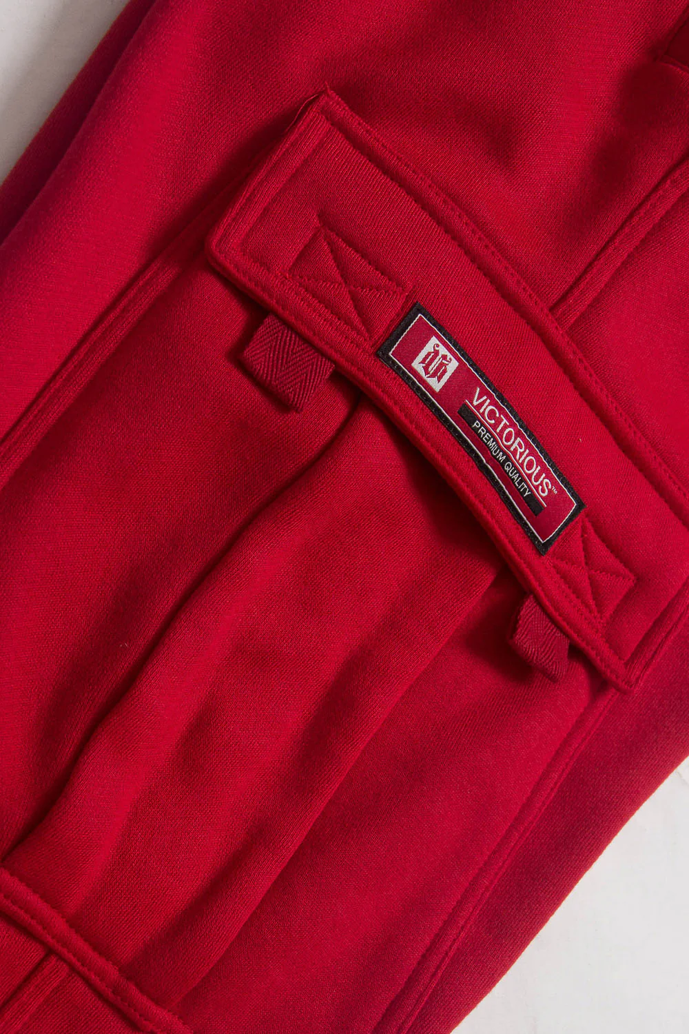 Victorious Men's Solid Fleece Heavyweight Cargo Sweat Pants - Image 24