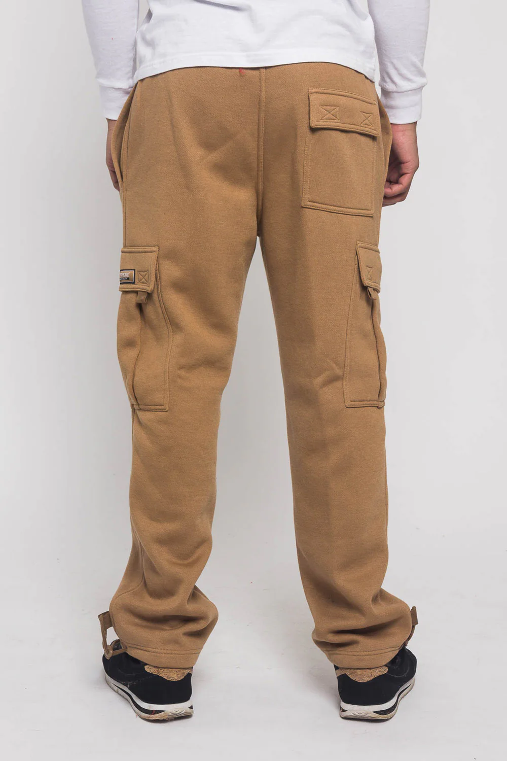Victorious Men's Solid Fleece Heavyweight Cargo Sweat Pants - Image 27