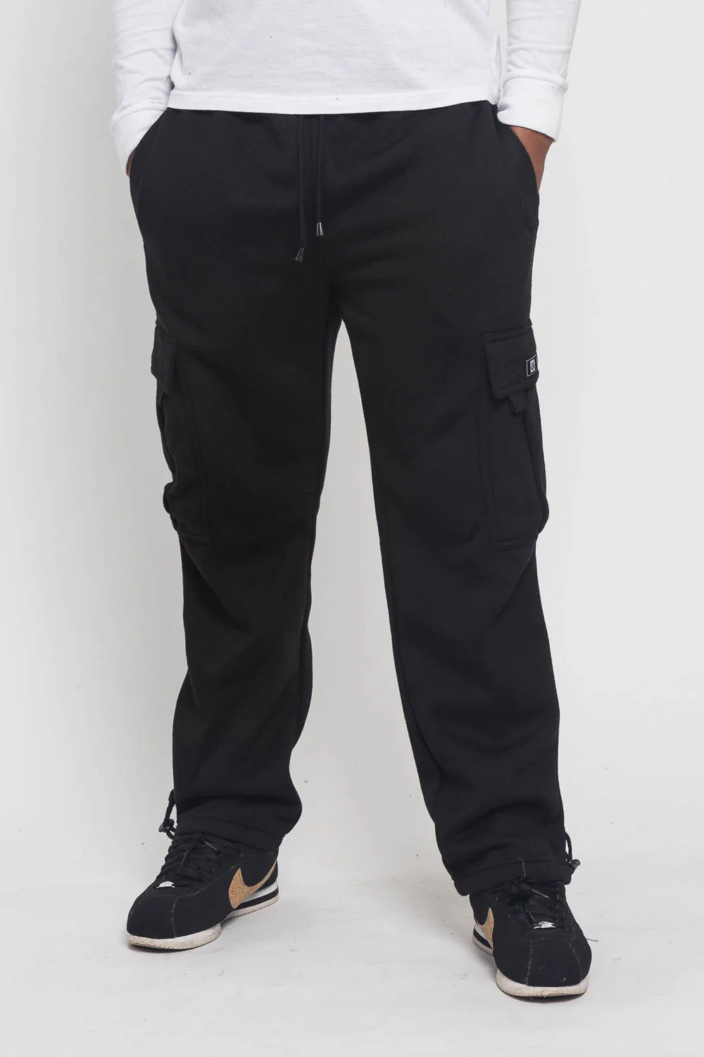 Victorious Men's Solid Fleece Heavyweight Cargo Sweat Pants - Image 31