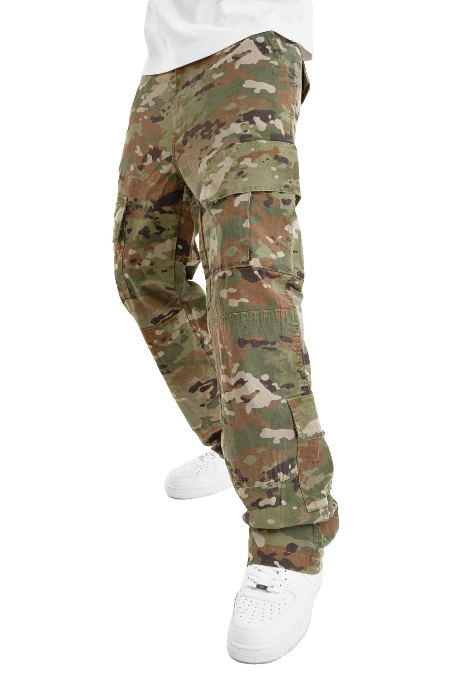 Vintage Wash Ripstop Multi Pocket Cargo Pants - Image 2
