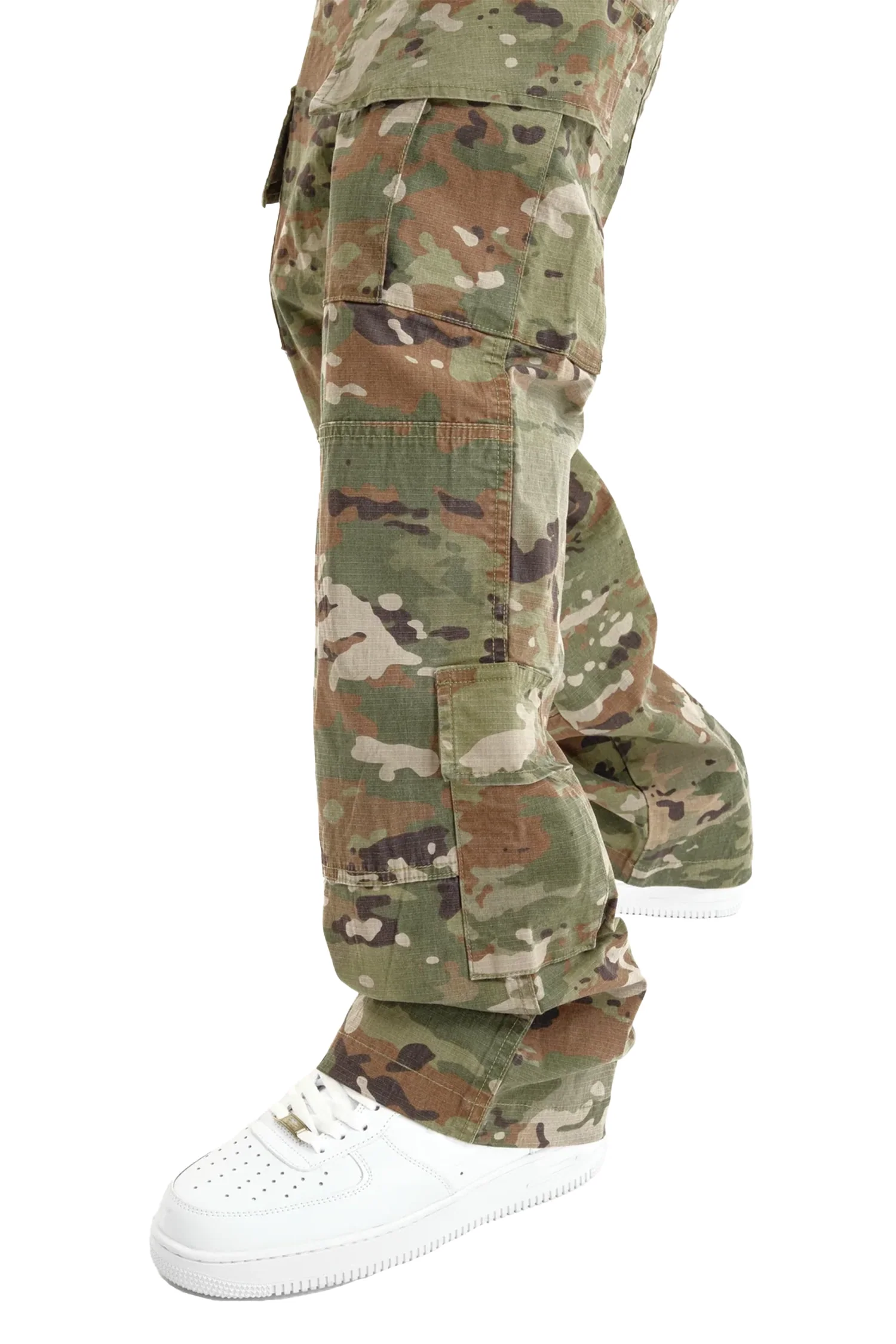 Vintage Wash Ripstop Multi Pocket Cargo Pants - Image 6