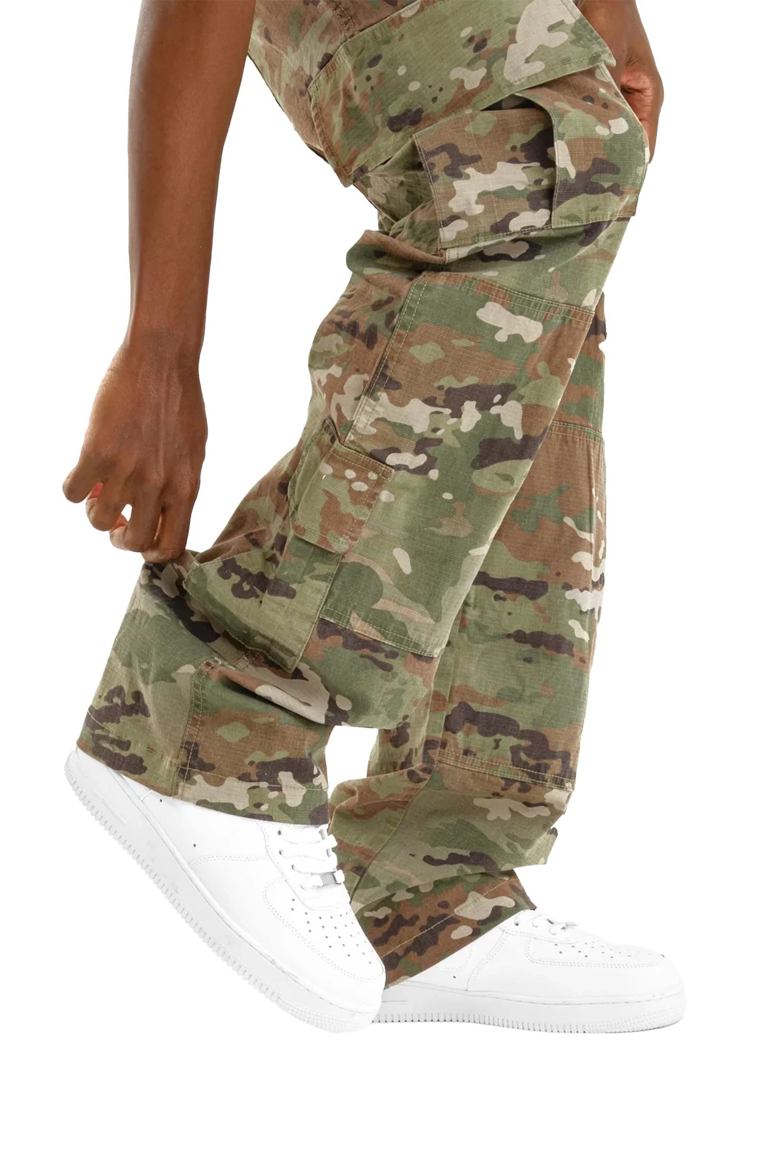 Vintage Wash Ripstop Multi Pocket Cargo Pants - Image 7