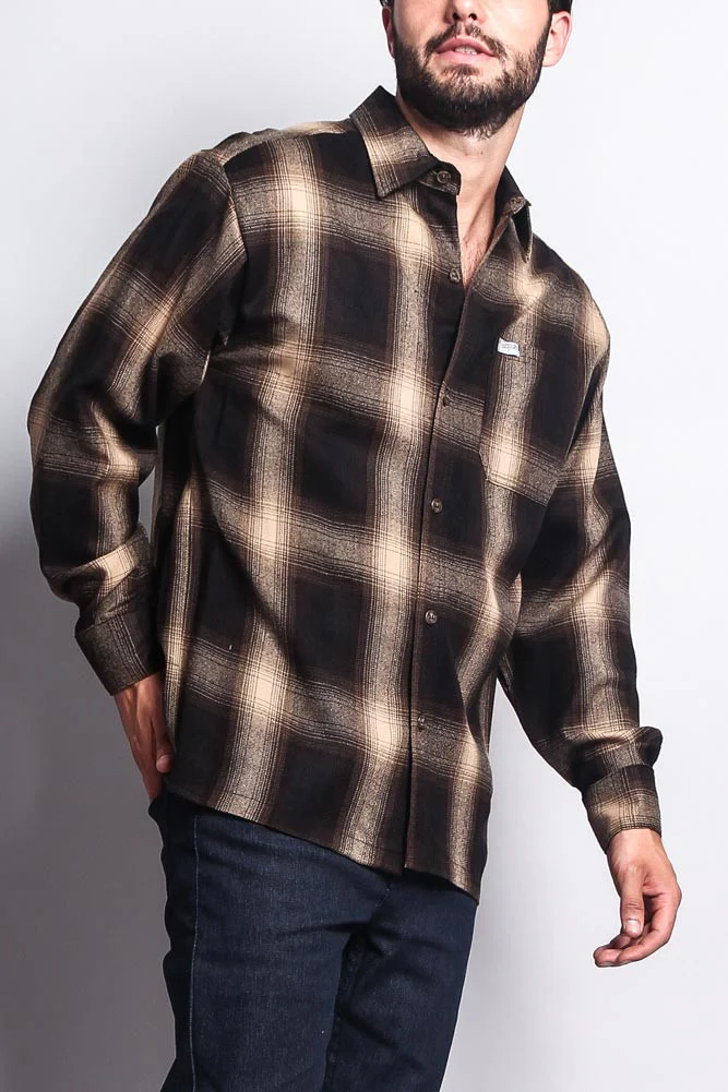 Western Casual Plaid Long Sleeve Button Up Shirt - Image 10