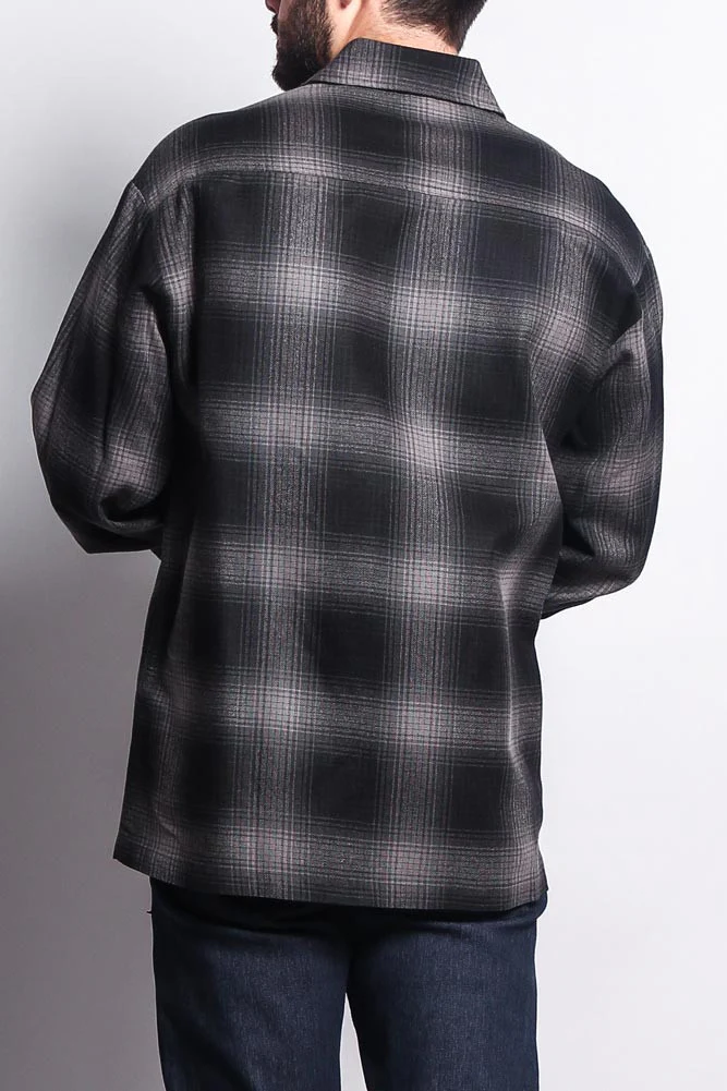 Western Casual Plaid Long Sleeve Button Up Shirt - Image 14