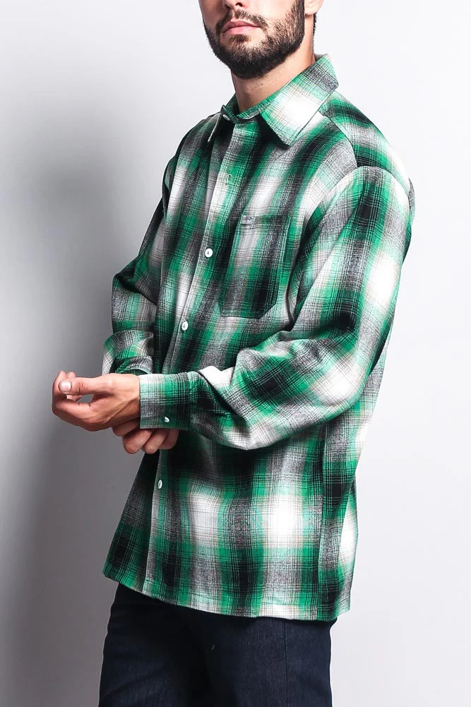 Western Casual Plaid Long Sleeve Button Up Shirt - Image 18