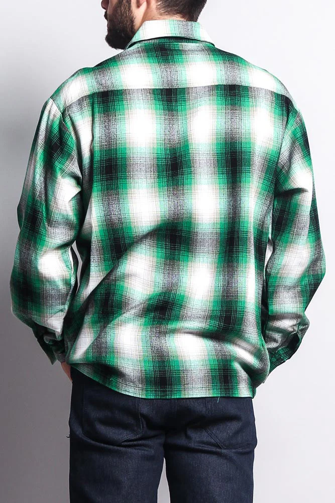 Western Casual Plaid Long Sleeve Button Up Shirt - Image 19