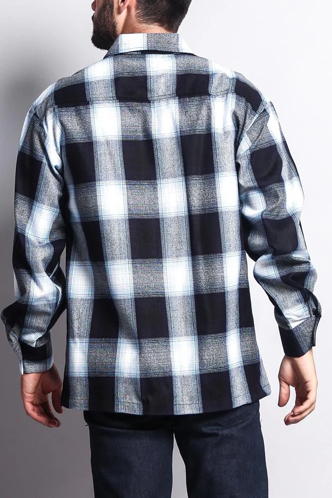 Western Casual Plaid Long Sleeve Button Up Shirt - Image 4