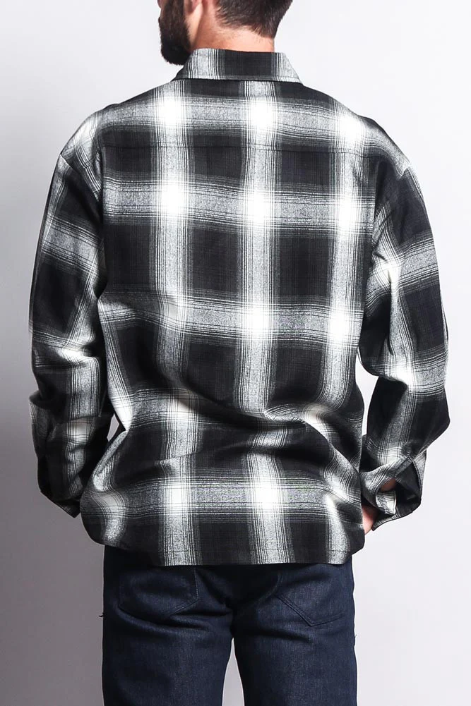 Western Casual Plaid Long Sleeve Button Up Shirt - Image 50