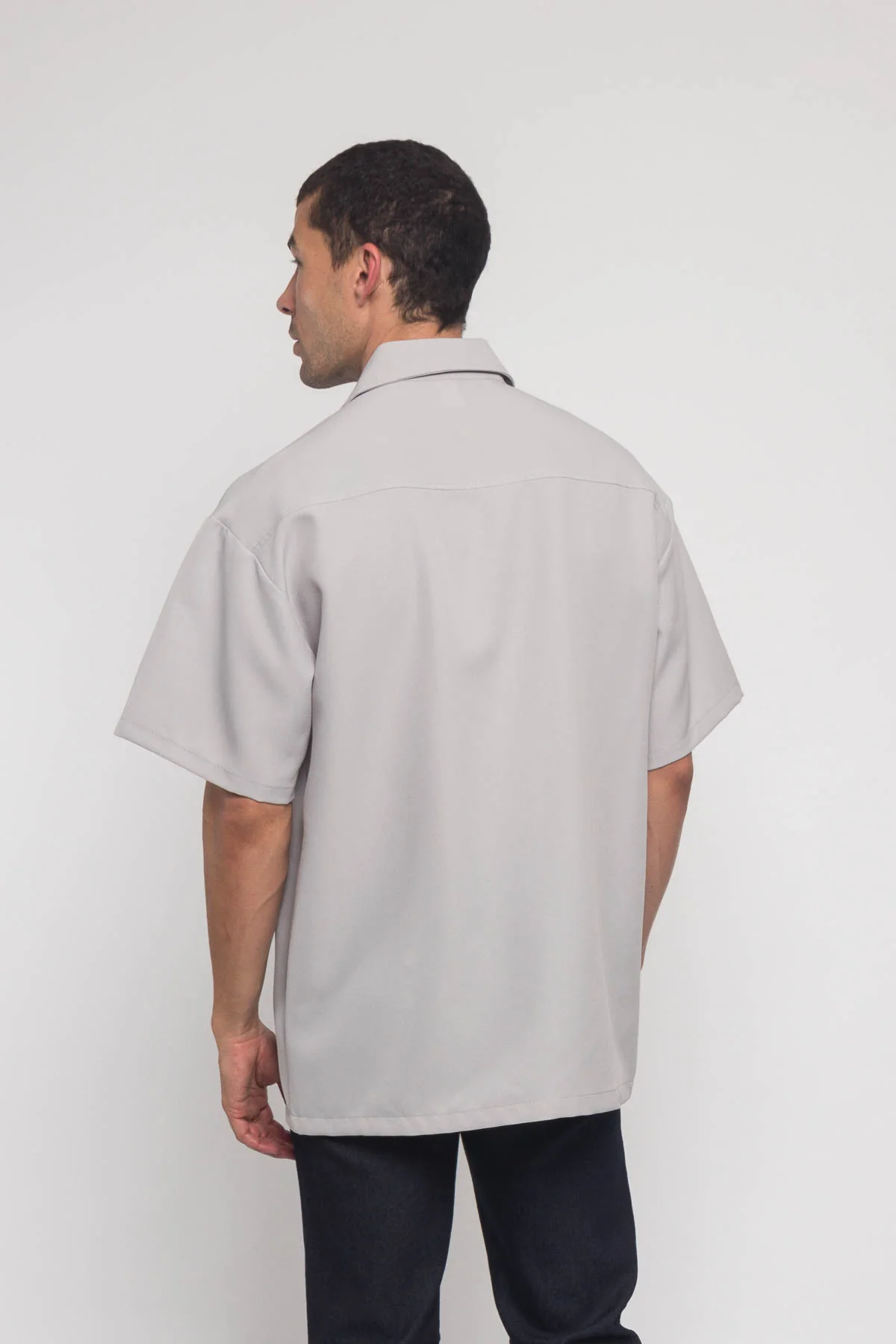 Western Casual Solid Short Sleeve Button Up Shirt - Image 33