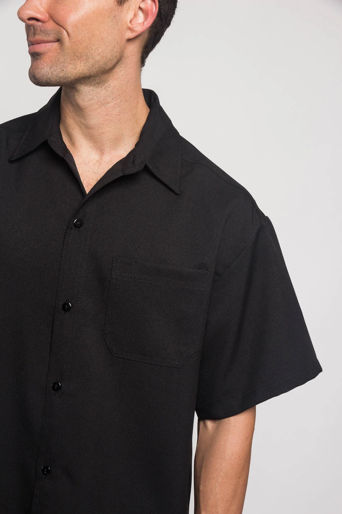 Western Casual Solid Short Sleeve Button Up Shirt - Image 5