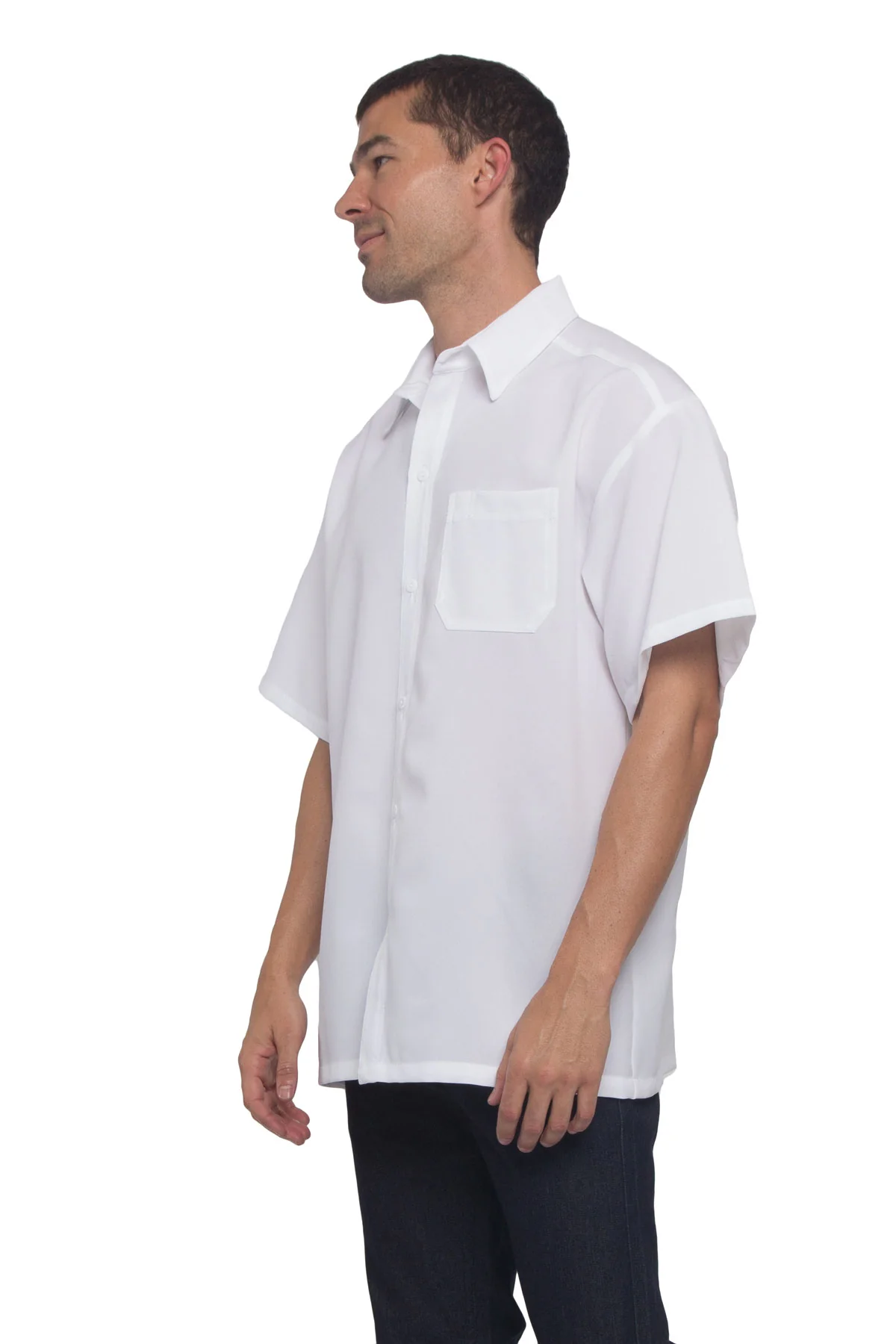 Western Casual Solid Short Sleeve Button Up Shirt - Image 50