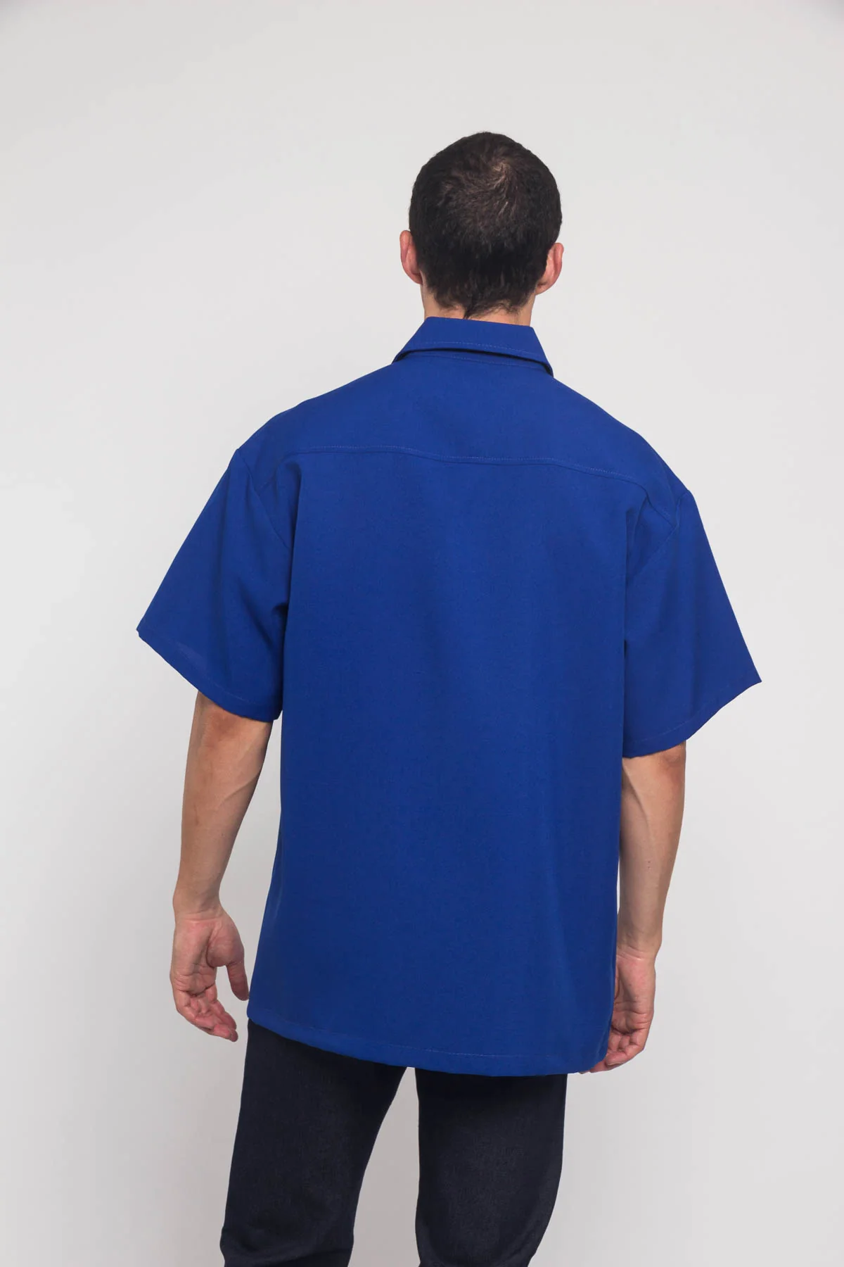 Western Casual Solid Short Sleeve Button Up Shirt - Image 9