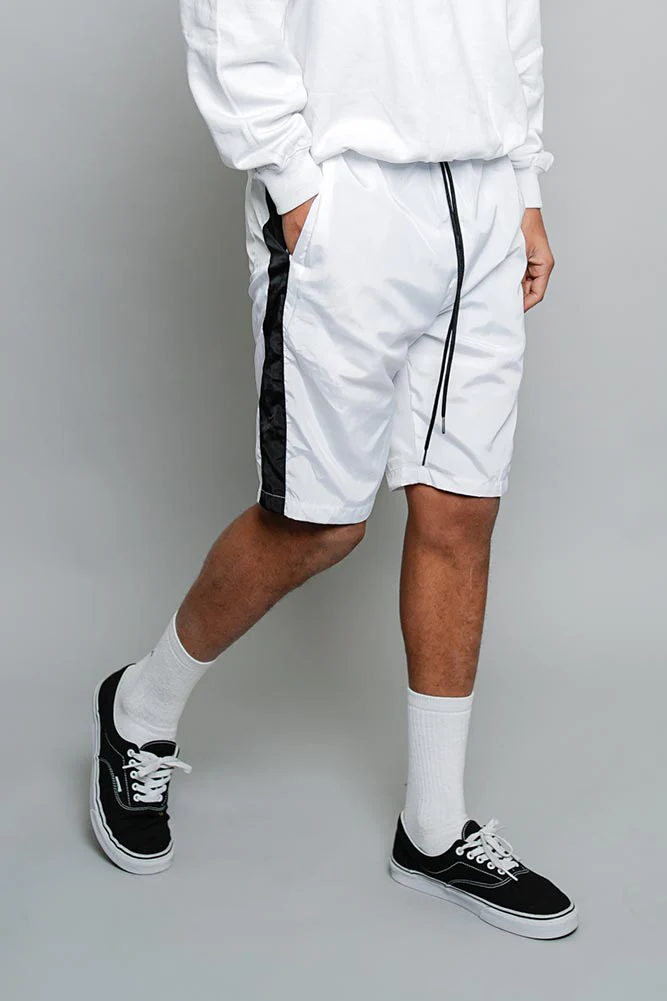 Side Striped Windbreaker Shorts - Image 16