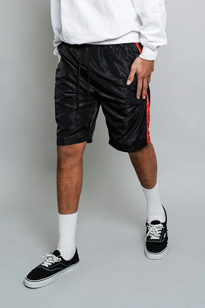 Side Striped Windbreaker Shorts - Image 20