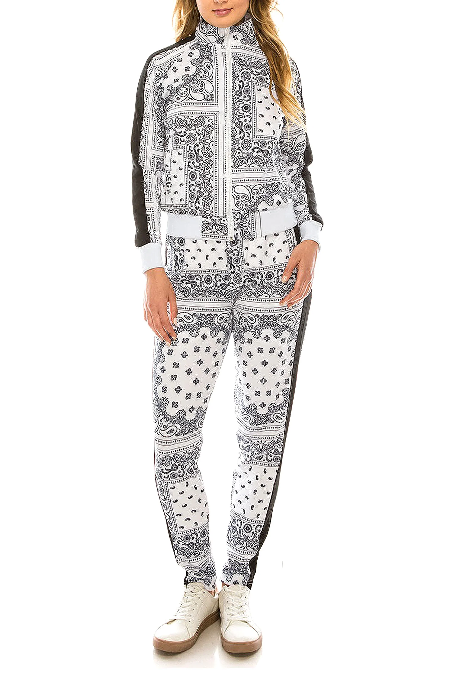 Women's Bandana Paisley Track Suits - Image 10