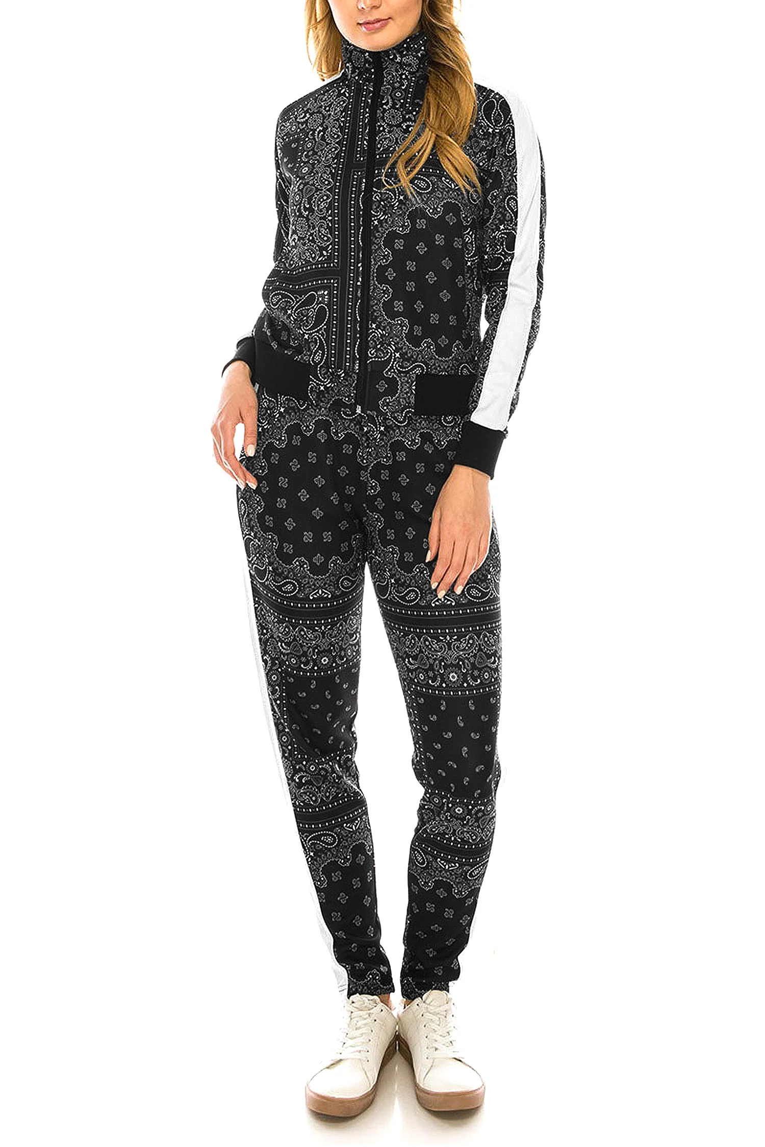 Women's Bandana Paisley Track Suits - Image 13