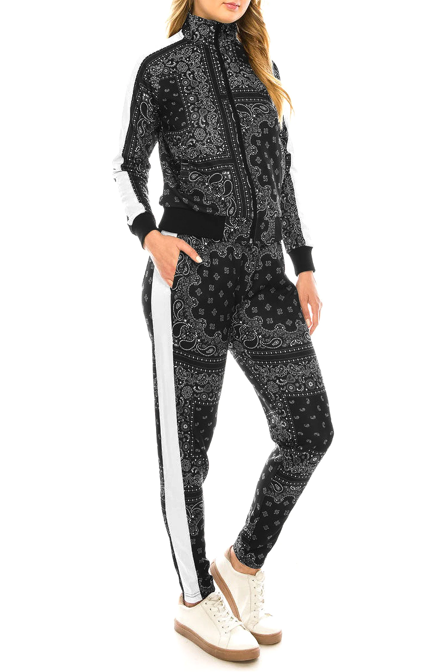 Women's Bandana Paisley Track Suits - Image 15