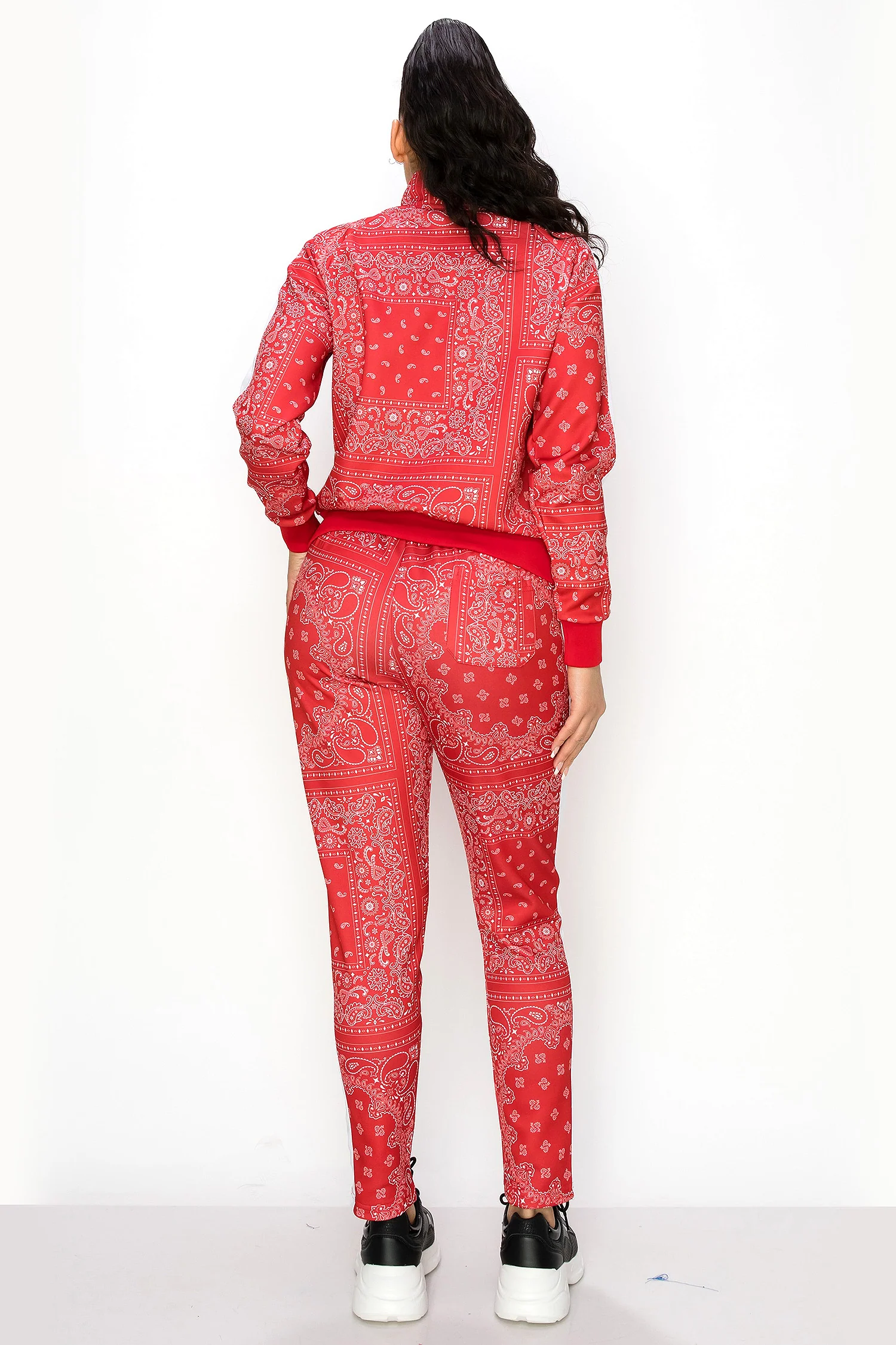 Women's Bandana Paisley Track Suits - Image 8