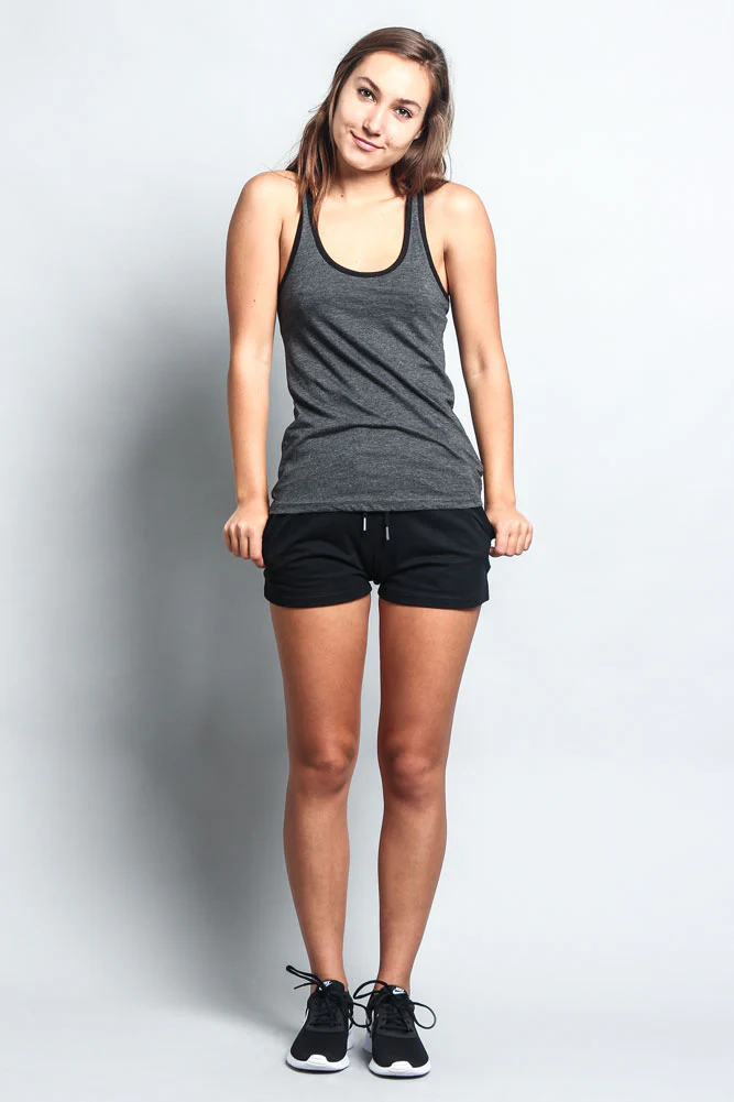 Women's Basic Contrast Piping Light Weight Tank Top (2-Pack) - Image 16