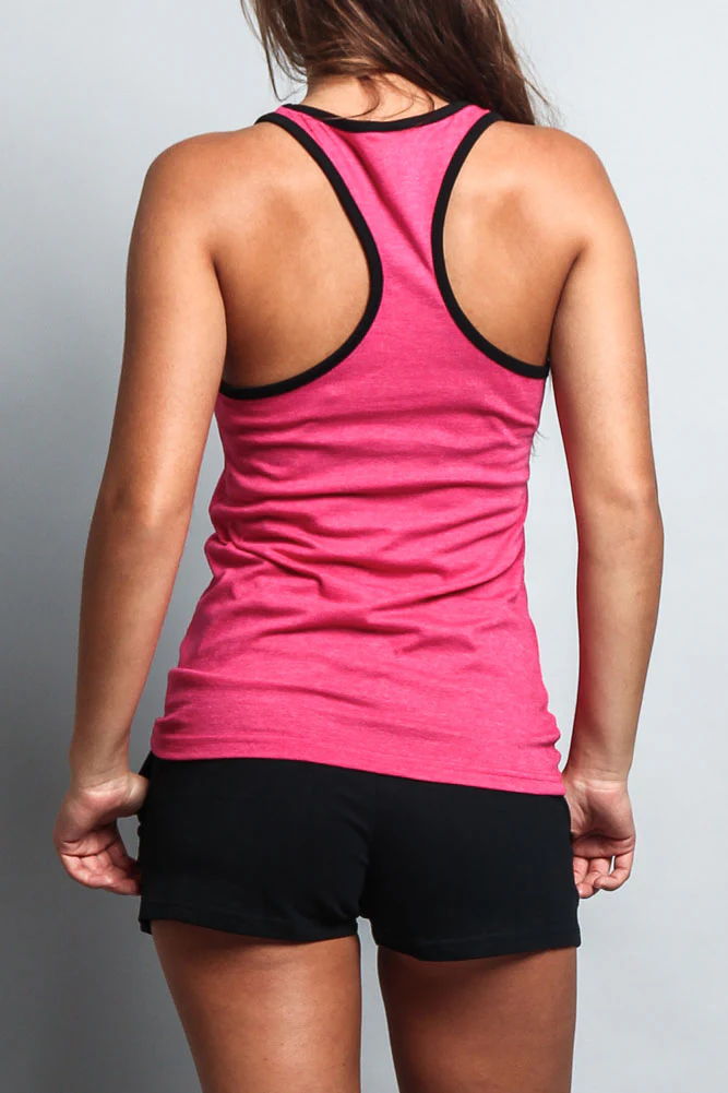 Women's Basic Contrast Piping Light Weight Tank Top (2-Pack) - Image 34