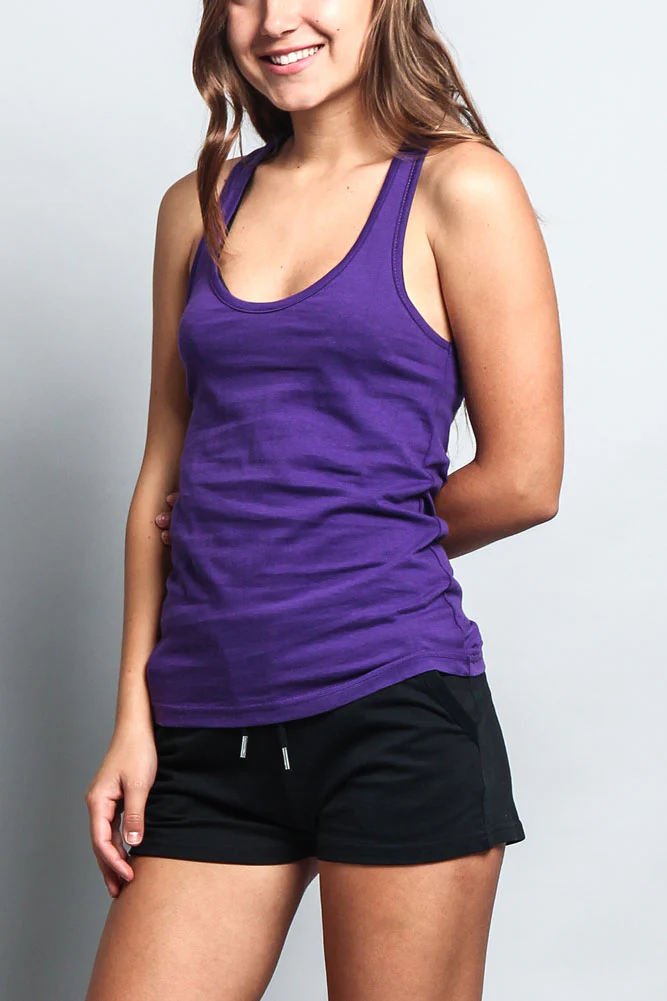 Women's Basic Solid Light Weight Tank Top (2-Pack) - Image 22