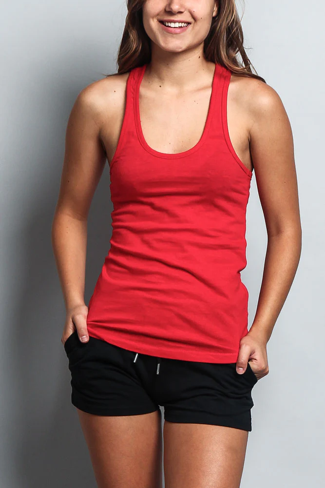 Women's Basic Solid Light Weight Tank Top (2-Pack) - Image 26