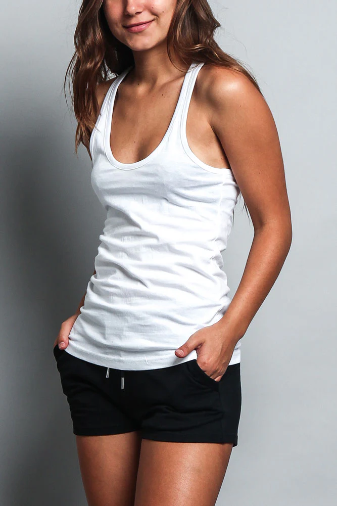 Women's Basic Solid Light Weight Tank Top (2-Pack) - Image 37