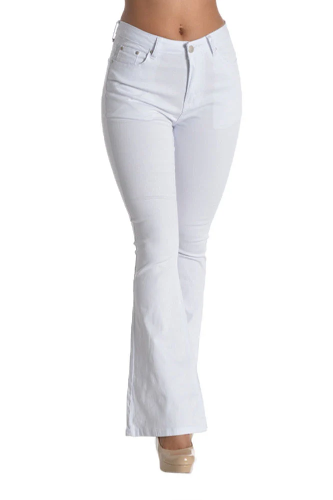 Women's Colored Bootcut Pants - Image 9