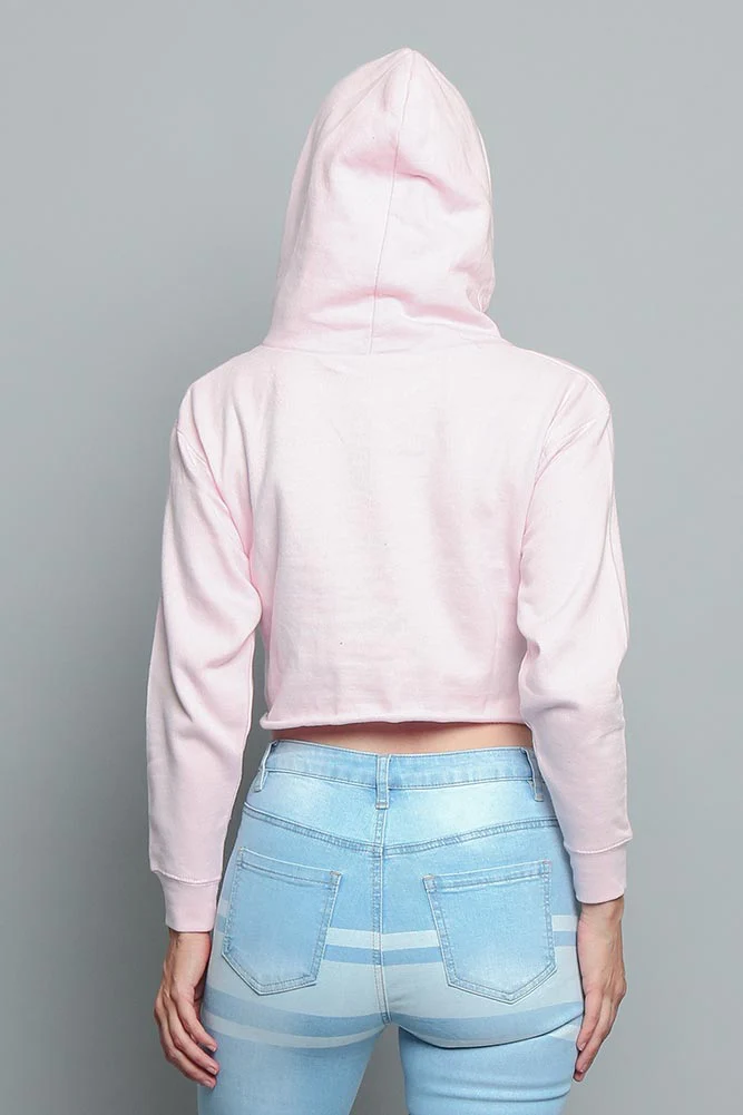 Women's Essential Cropped Long Sleeve Hoodie - Image 101