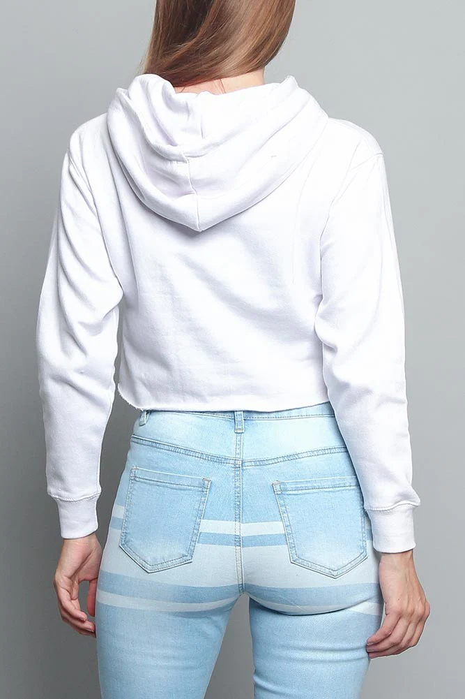 Women's Essential Cropped Long Sleeve Hoodie - Image 104