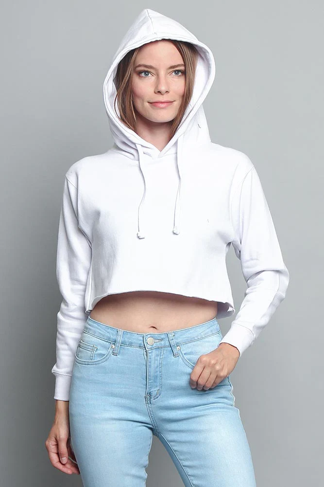 Women's Essential Cropped Long Sleeve Hoodie - Image 106