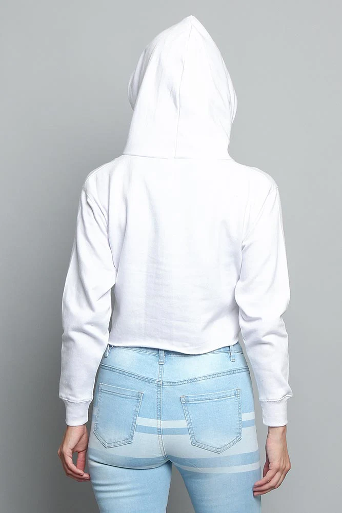 Women's Essential Cropped Long Sleeve Hoodie - Image 108