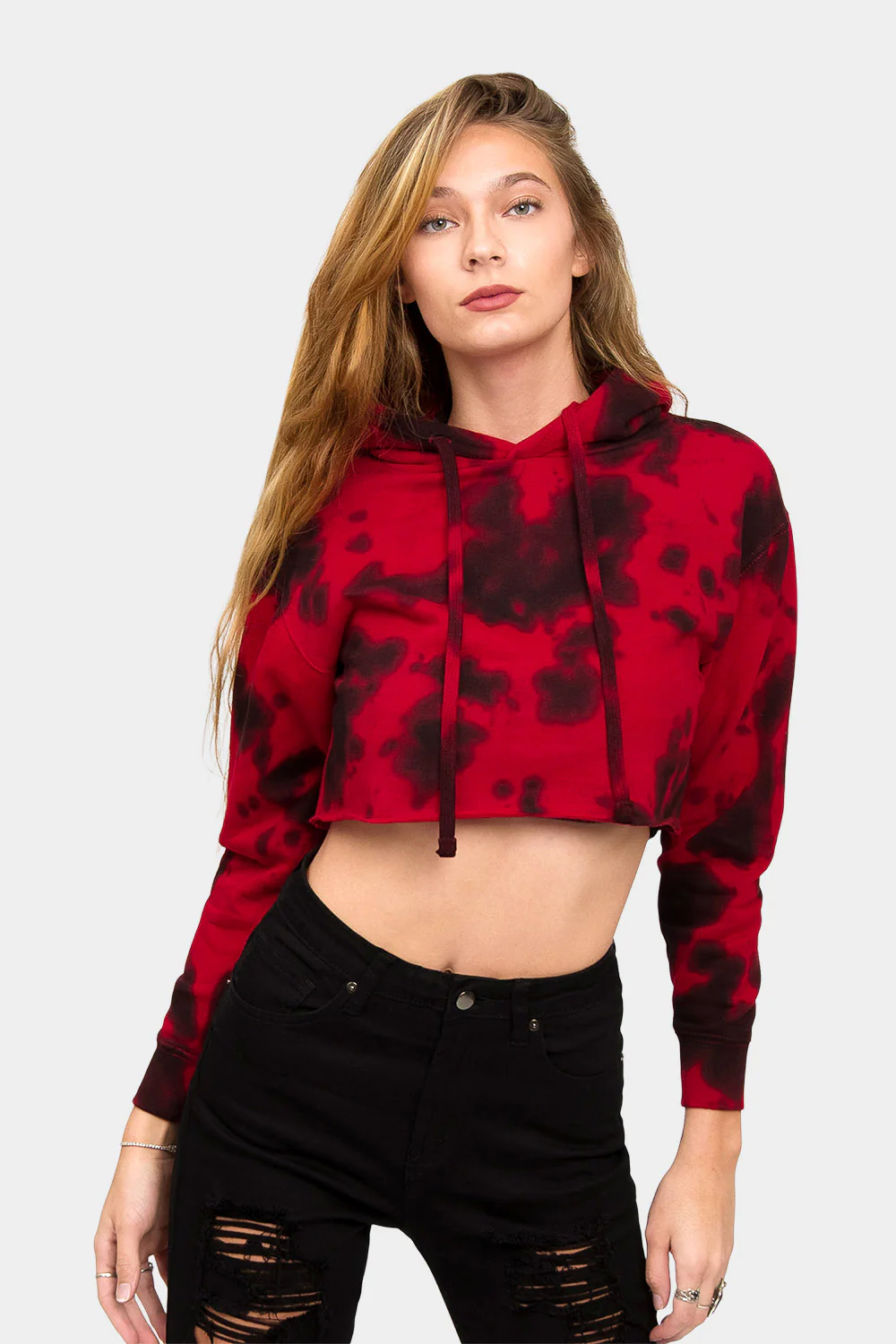 Women's Essential Cropped Long Sleeve Hoodie - Image 118