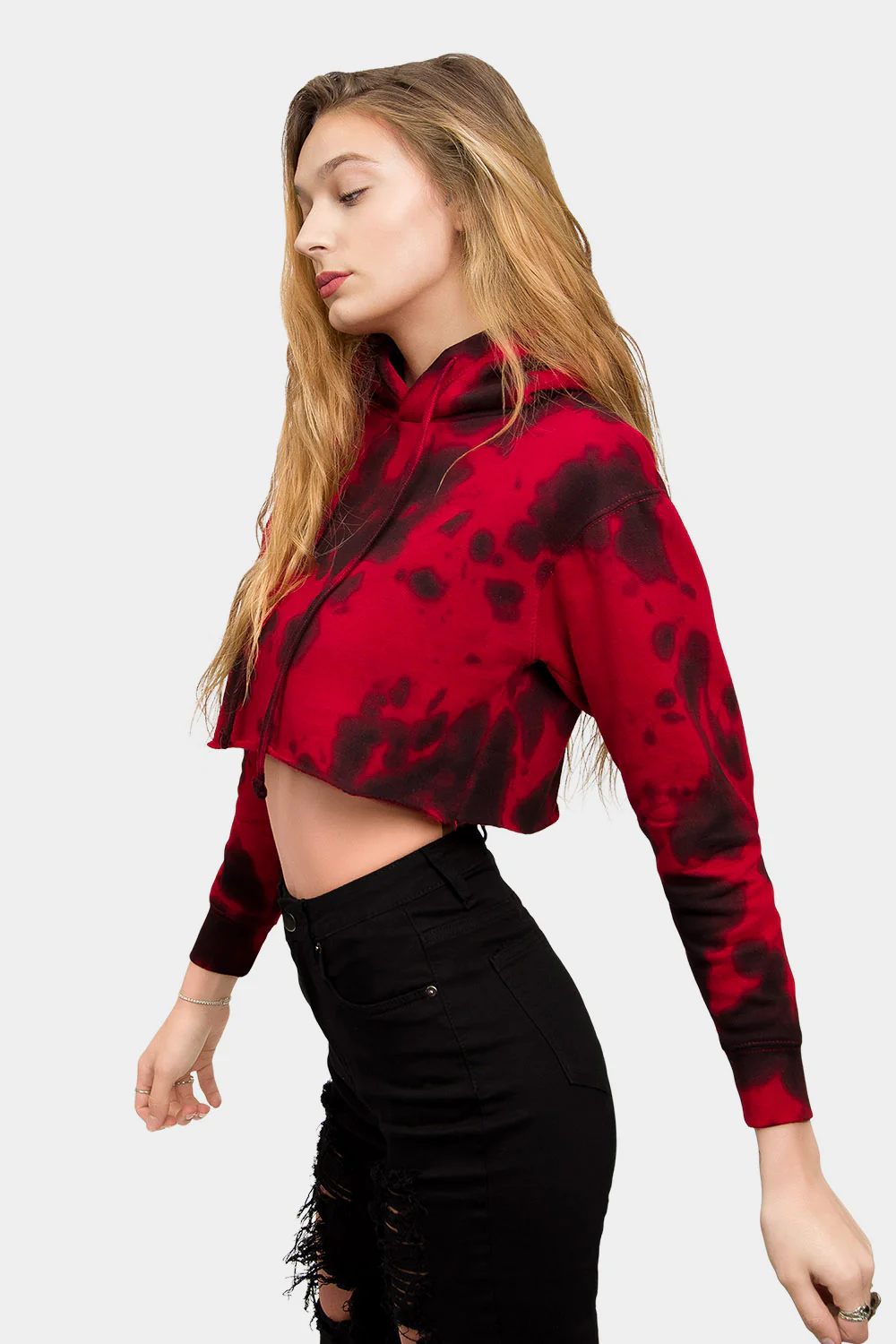 Women's Essential Cropped Long Sleeve Hoodie - Image 119