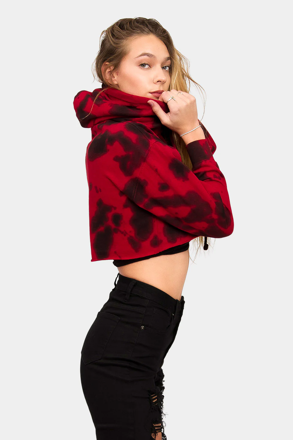 Women's Essential Cropped Long Sleeve Hoodie - Image 121