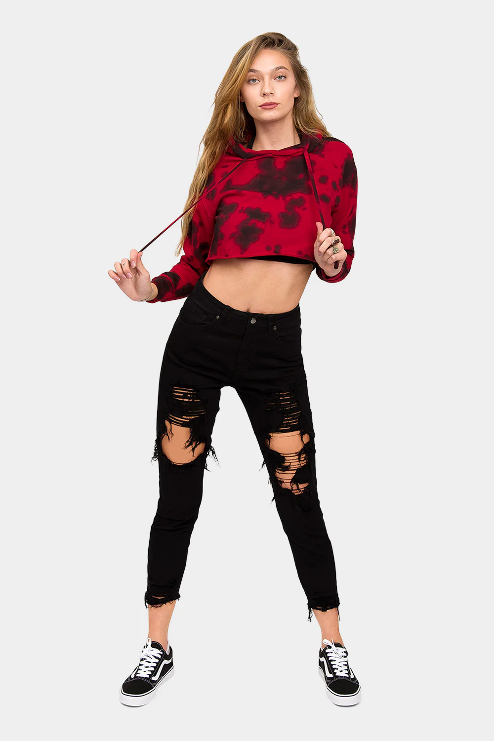 Women's Essential Cropped Long Sleeve Hoodie - Image 122