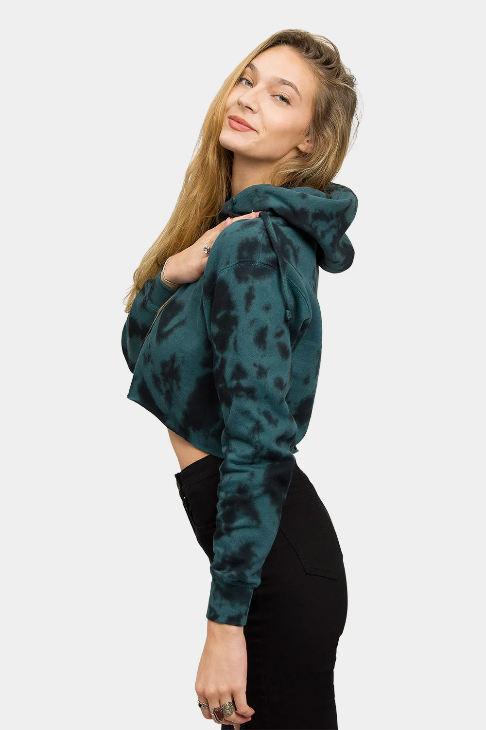 Women's Essential Cropped Long Sleeve Hoodie - Image 124