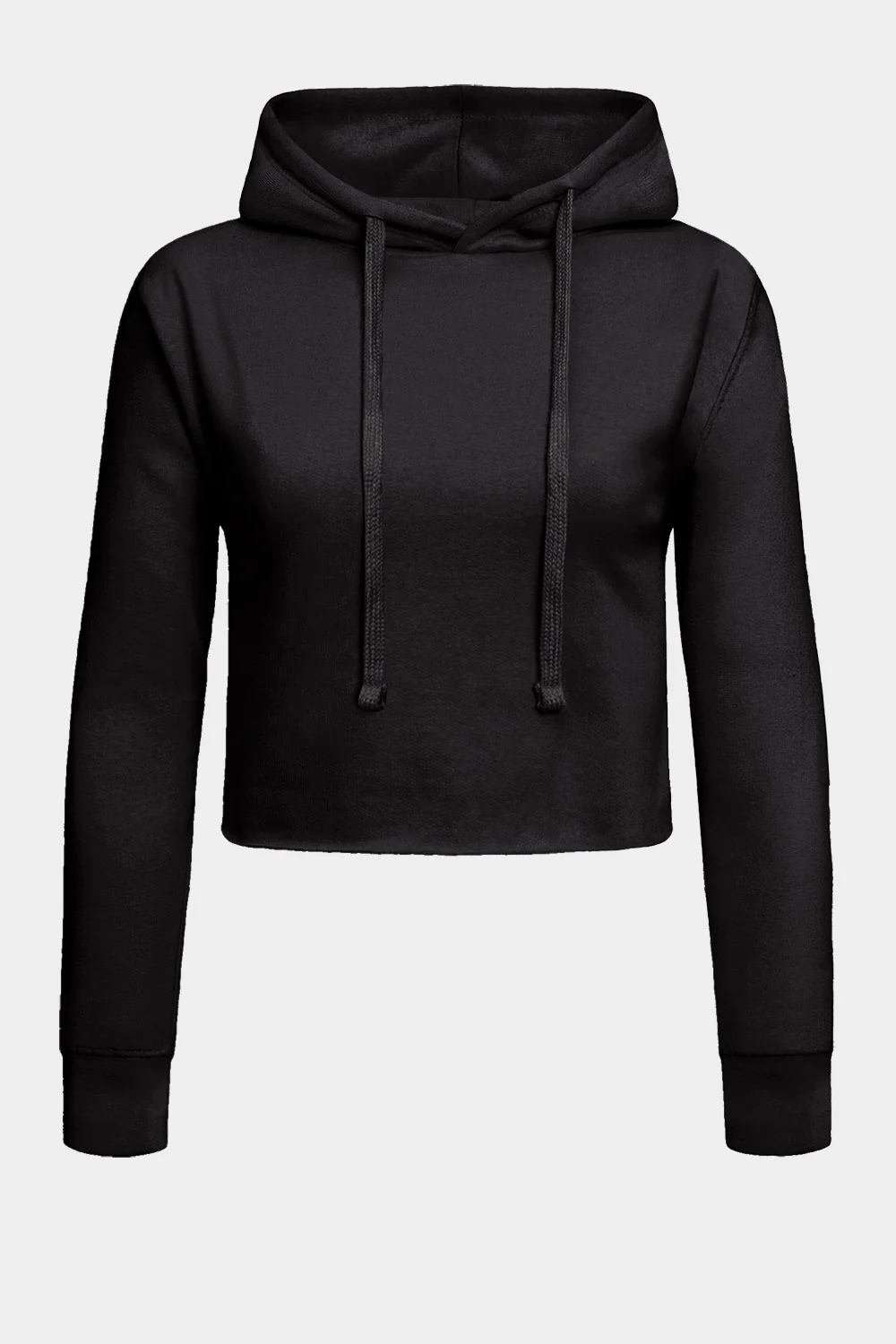 Women's Essential Cropped Long Sleeve Hoodie - Image 13