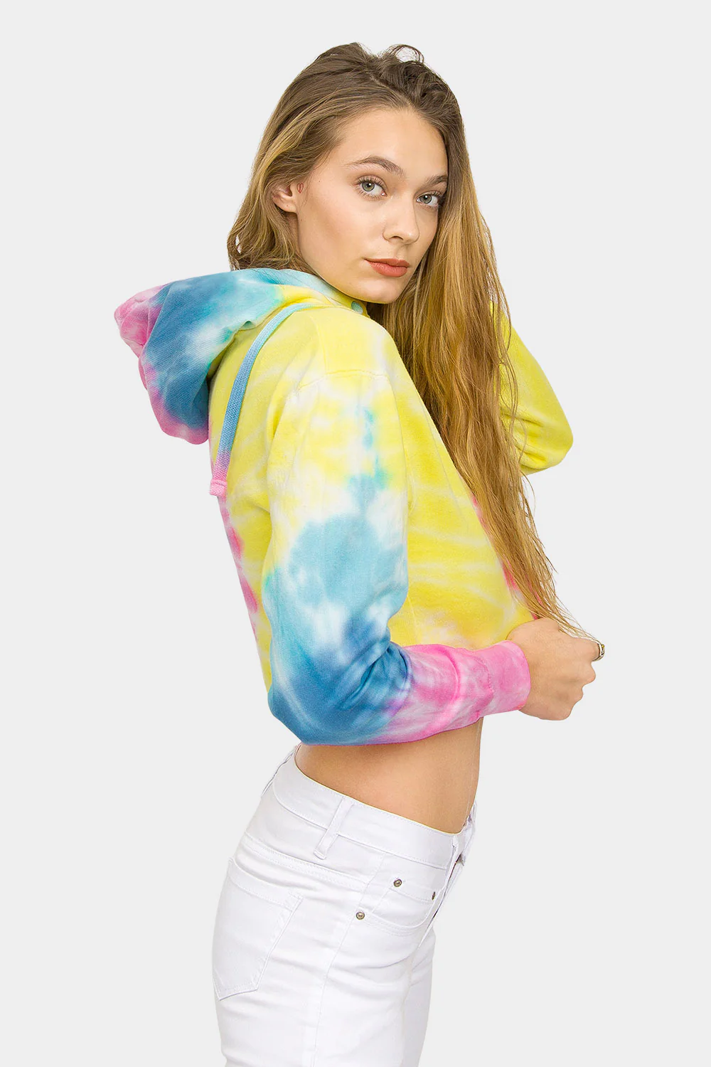 Women's Essential Cropped Long Sleeve Hoodie - Image 130
