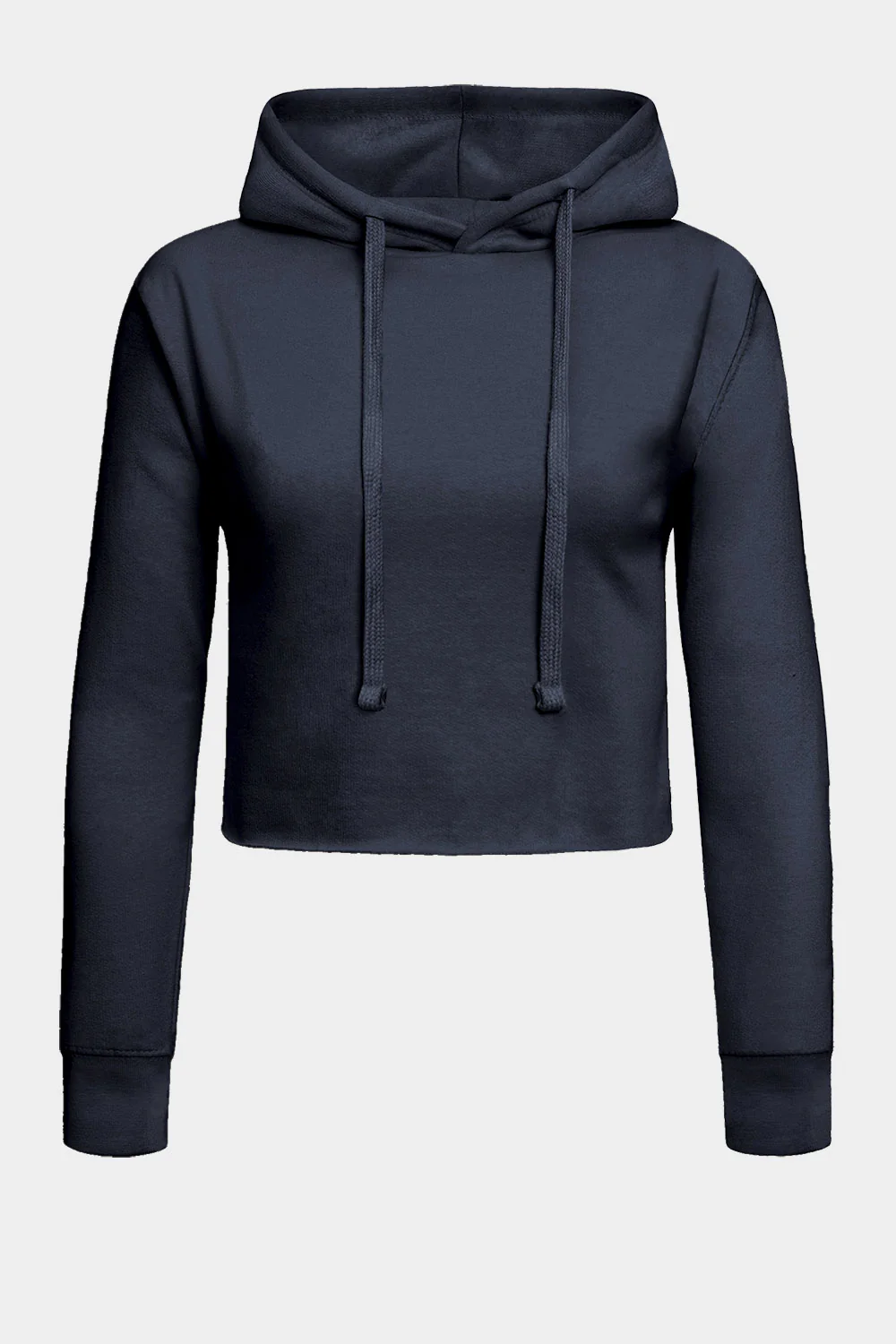 Women's Essential Cropped Long Sleeve Hoodie - Image 15
