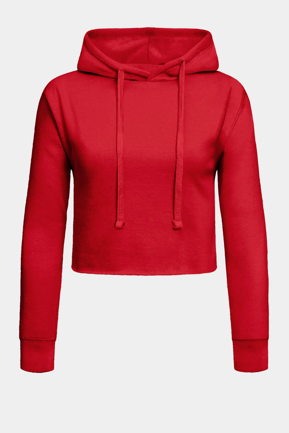 Women's Essential Cropped Long Sleeve Hoodie - Image 17