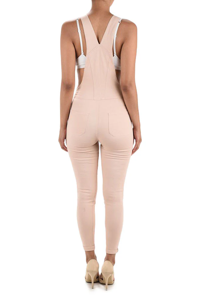 Women's Destroyed Skinny Overalls - Image 27
