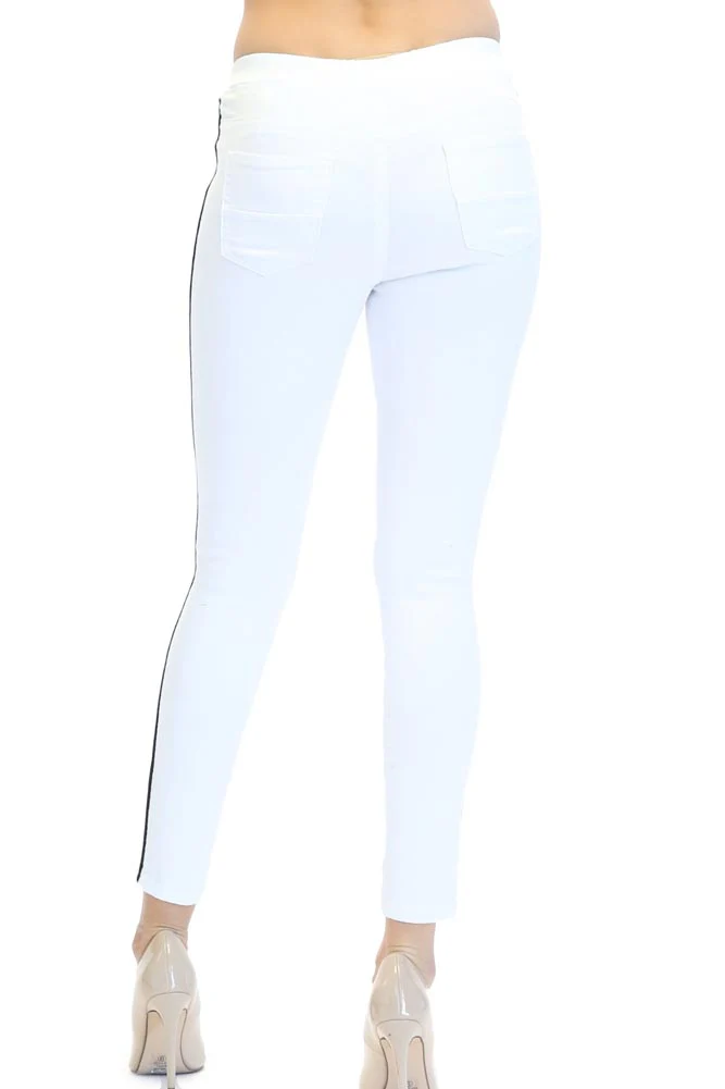 Women's Destroyed Thick Side Striped Jogger - Image 7